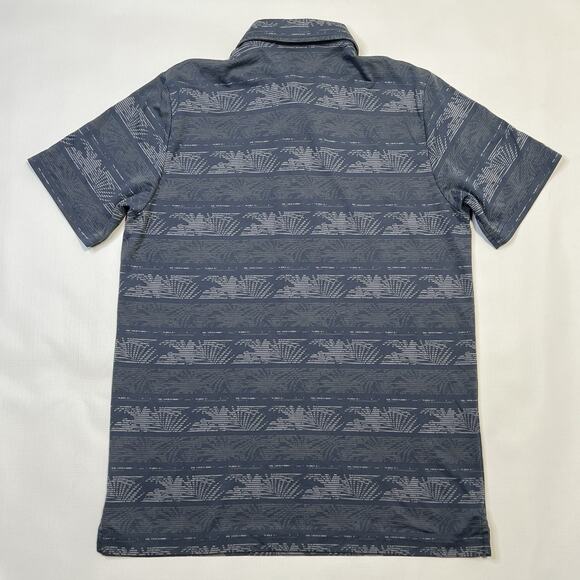 Travis Mathew Shirt Large Prestige Performance Blue Frosty Morning Golf Polo - Picture 4 of 11